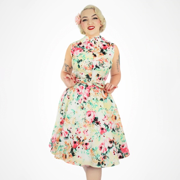 Hemet Dresses Hemet 5s Pinup Floral Shirt Dress With Pockets Poshmark